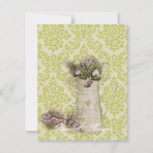 Minzgrün Damasgebirge Brautparty Einladung