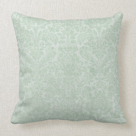Minzgrün Damask GradeEin Baumwollwürfelkissen 20x2 Kissen