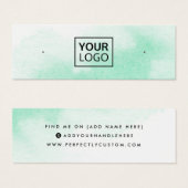 Minzgrün-farbige Ohrring-Anzeigetafel (Vorne & Hinten)