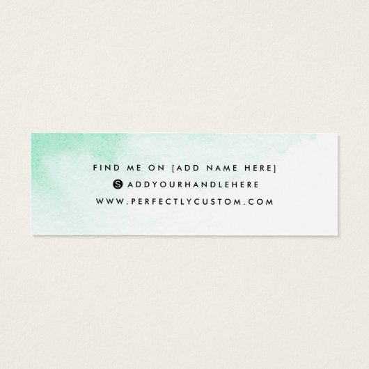 Minzgrün-farbige Ohrring-Anzeigetafel (Rückseite)