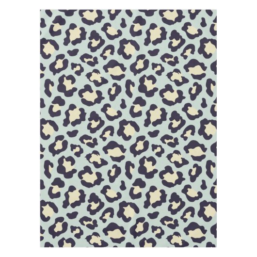 Minzgrün-Leopardendruck Tischdecke (Vorderseite)