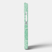 Minzgrün-Paisley-Muster Case-Mate iPhone Hülle (Rückseite / Links)