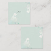 Minzgrün Quadratische Visitenkarte (Vorne/Hinten)