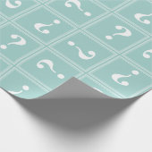 Minzgrün-Rätsel Geschenkpapier (Ecke)