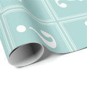 Minzgrün-Rätsel Geschenkpapier (Rolleneckpunkt)