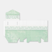 Minzgrün rustikale weiße Spitze danke Geschenkboxe Geschenkschachtel (Ungefaltet)