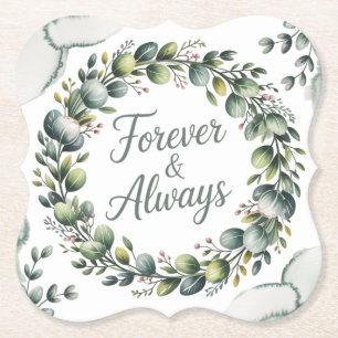 Minzgrün & Salbeigrün Eukalyptus Untersetzer