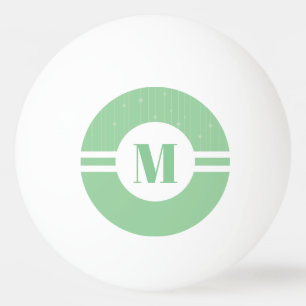 Minzgrün Streifen Monogramm Pastellfarben minimal Tischtennisball