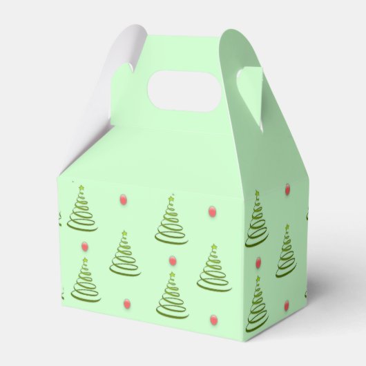 Minzgrün Weihnachtsbaum Geschenkschachtel (Rückseite)