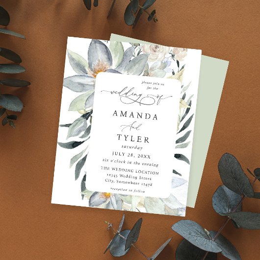 Minzgrün & Weiße Blumenhochzeit - Minze