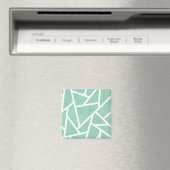 Minzgrün-weiße Mosaikmuster Magnet (In Situ (Geschirrspüler))