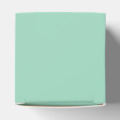 Minzgrün-weiße Spitzen-Gefälligkeitsbox Geschenkschachtel (Oben)