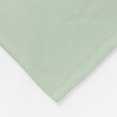 Minzgrüne Creme-Faux-Strick-Blume Fleecedecke (Ecke)