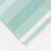 Minzgrüne Streifen Fleecedecke (Ecke)