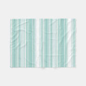 Minzgrüne Streifen Fleecedecke (Vorderseite (Horizontal))