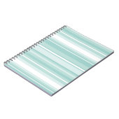 Minzgrüne Streifen Notizblock (Linke Seite)