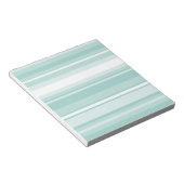 Minzgrüne Streifen Notizblock (angewinkelt)