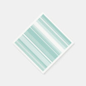 Minzgrüne Streifen Serviette (Ecke)