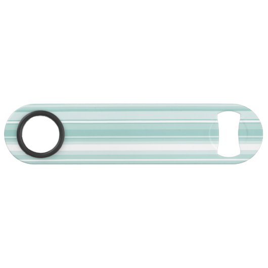 Minzgrüne Streifen Speedflaschenöffner (Vorderseite (Horizontal))