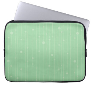 Minzgrüne Streifen und moderne Öko Laptopschutzhülle