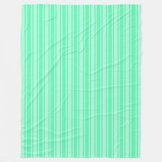 Minzgrüne Süßigkeiten Fleecedecke (Vorderseite)