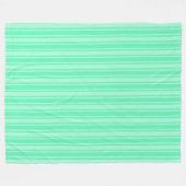 Minzgrüne Süßigkeiten Fleecedecke (Vorderseite (Horizontal))