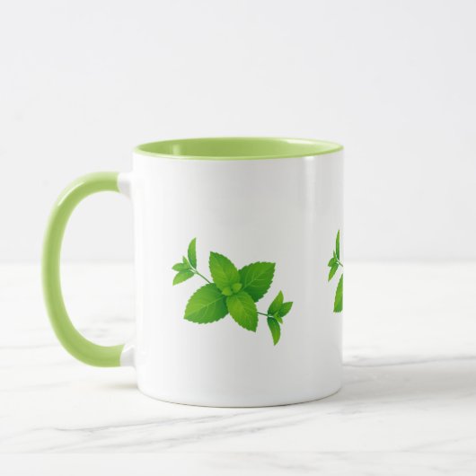 Minzgrüne Tasse (Links)