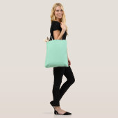 Minzgrüne Tragetasche Tasche (Am Model)