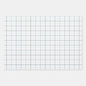 Minzgrüne und graue Gingham-Geschenkpapierbögen Geschenkpapier Set (Vorderseite 2)
