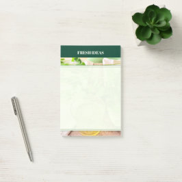 Minzgrüne Wellness & Selbstfürsorge Post-it Klebezettel