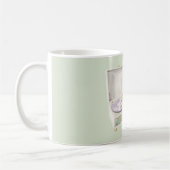 Minzgrüner Lavendel Plattenspieler Kaffeetasse (Links)