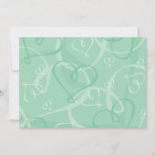 Minzgrünes Herzmuster (Vorderseite)