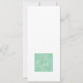 Minzgrünes Herzmuster (Rückseite)