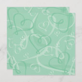 Minzgrünes Herzmuster (Vorne/Hinten)