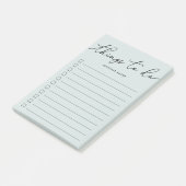 Minzhandgemachte Dinge tun Post-it Klebezettel (angewinkelt)