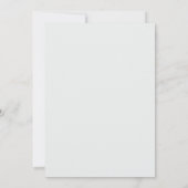 Minzige Florale Hochzeit Einladung (Rückseite)