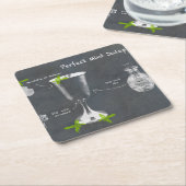 Minzjugendcocktail Rechteckiger Pappuntersetzer (angewinkelt)