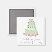 Minzkuchen | SAVE THE DATE Magnet (Vorderseite/Rückseite)