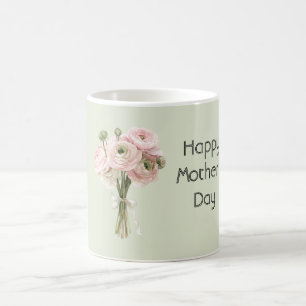 Minzpink Ranunkelblumen Alles Gute zum Muttertag Kaffeetasse