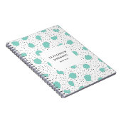 Minzpolka-Punkte. Modernes abstraktes geometrische Notizblock (Rechte Seite)