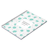 Minzpolka-Punkte. Modernes abstraktes geometrische Notizblock (Linke Seite)