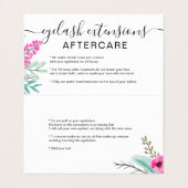 Minzrosa Blütenfarbe Visitenkarten (Innenseite Aufgefaltet)