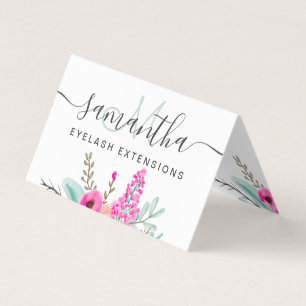 Minzrosa Blütenfarbe Visitenkarten