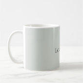 Minzrote Erdbeer-Schmetterlinge Kaffeetasse (Links)