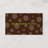 Minzschokoladenblase, vertikale Visitenkarten Visitenkarte (Rückseite)