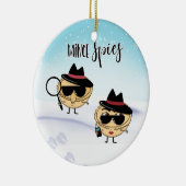 Minzspies witzen Minzkuchen witzige Witze Weihnach Keramik Ornament (Rechts)