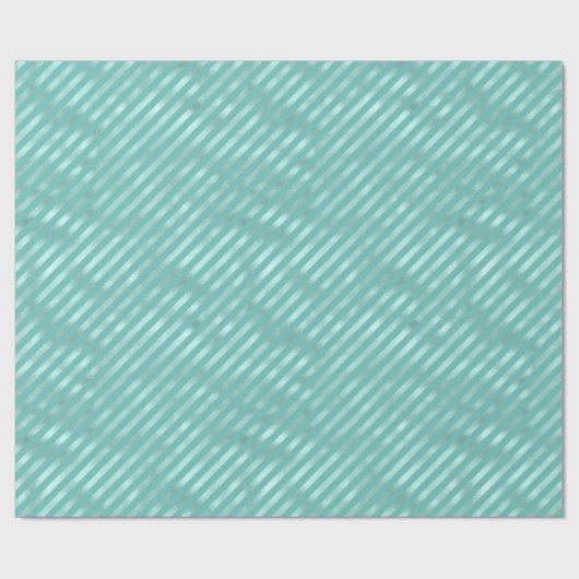 Minzstreifen Geschenkpapier (Flach)