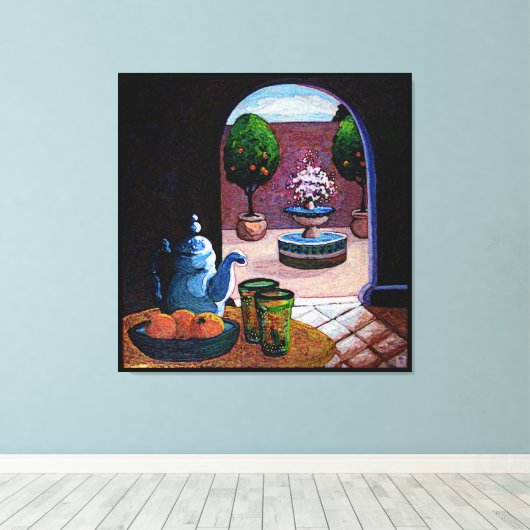 Minztee Marokko Leinwanddruck (Insitu (Holzboden))