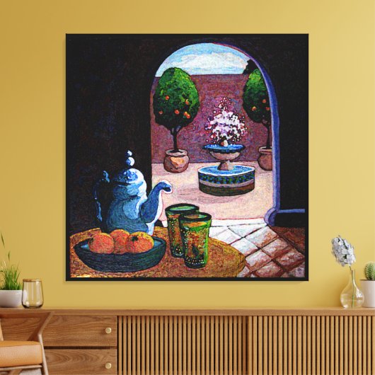 Minztee Marokko Leinwanddruck (Insitu (Wohnzimmer))