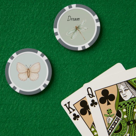 Minztraum Libelle Pokerchips (Pokertisch (doppelt))